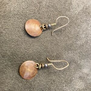 Elegant Brown Dangle Earrings